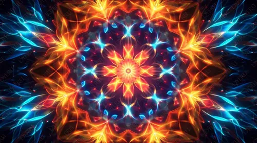 تصميم ملون متلألئ بتأثيرات ضوئية نابضة بالحياة